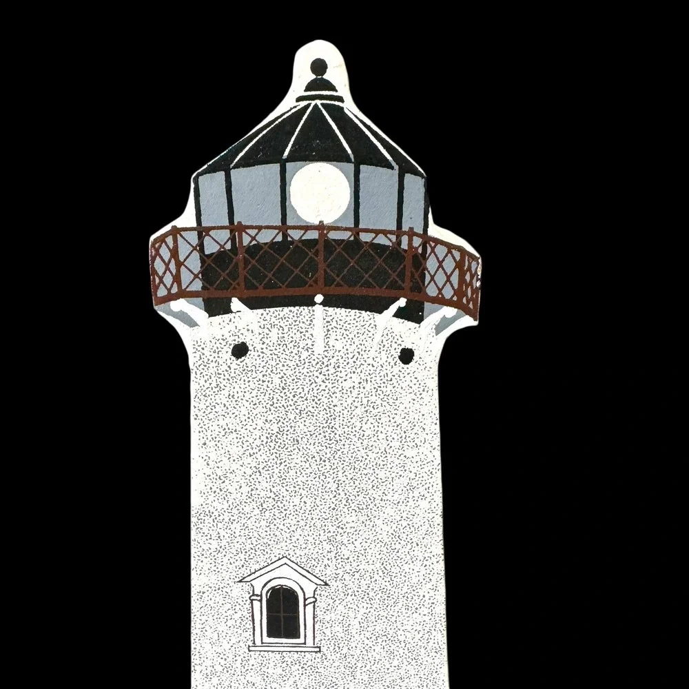 Stage Harbor Lighthouse, Massachusetts 1990 Shelia's‎ Shelf Sitter SIGNED